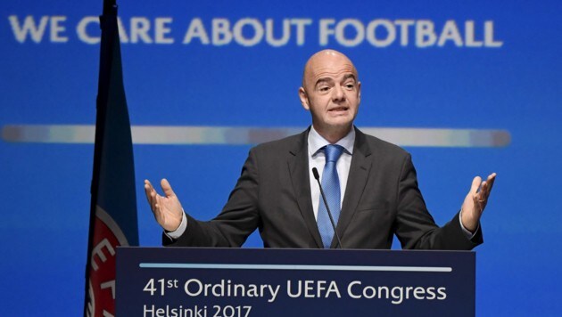 FIFA-Präsident Gianni Infantino (Bild: AP)