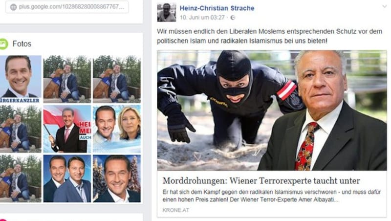 (Bild: Facebook.com/HC Strache)