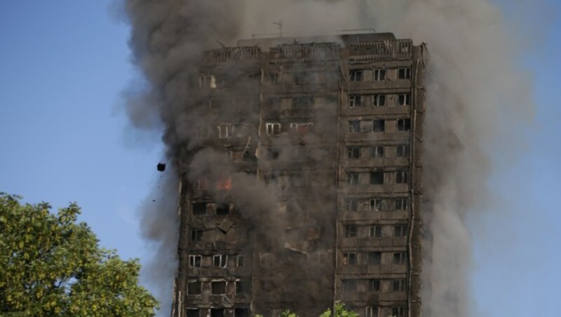 72 Menschen kamen beim Brand des Grenfell Towers im Jahr 2017 ums Leben. (Bild: AFP)