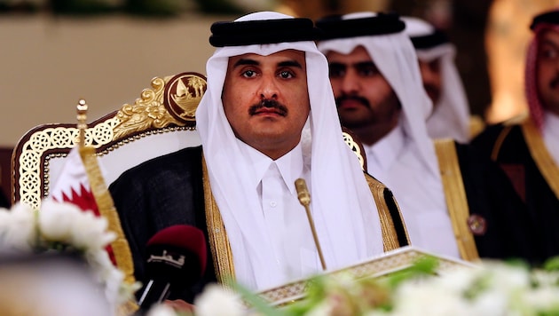 Scheich Tamim bin Hamad Al Thani, der Emir von Katar (Bild: AP)