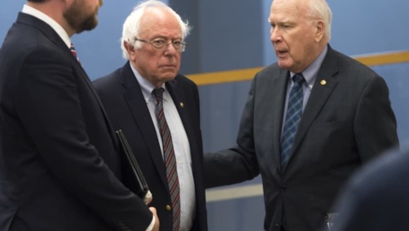 Tief bestürzt zeigte sich Bernie Sanders, nachdem er von den Vorfällen in Virginia erfahren hatte. (Bild: AFP)
