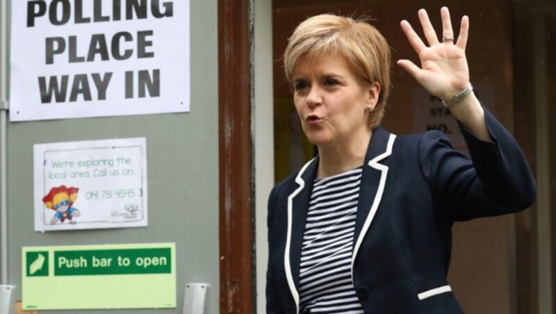 Schottlands Premierministerin Nicola Sturgeon (Bild: AP)