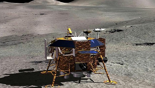 Der Lander "Chang'e 3" (Bild: Dragon In Space)