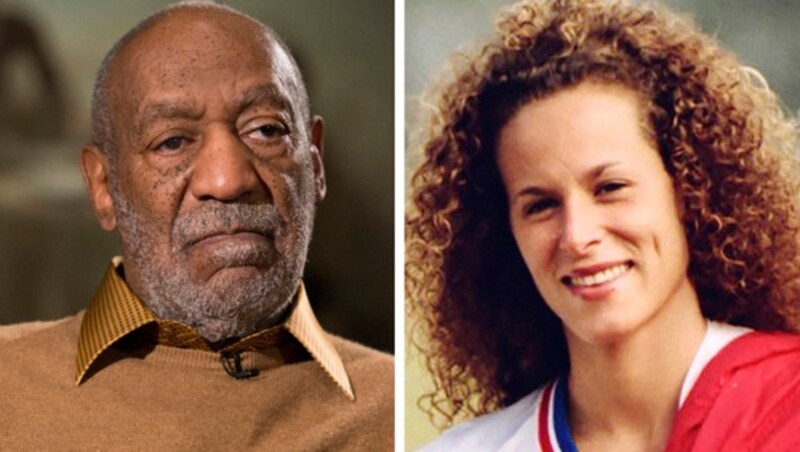 Bill Cosby und sein Opfer Andrea Constand (Bild: AP)