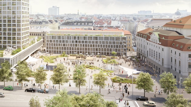 Das Heumarkt Projekt muss jetzt berücksichtigen, dass das historische Zentrum Wiens weiterhin Weltkulturerbe bleibt. (Bild: Kronen Zeitung)