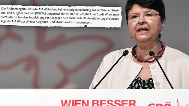 Wiens Finanzstadträtin Renate Brauner (Bild: APA/HANS KLAUS TECHT, Rechnungshof)