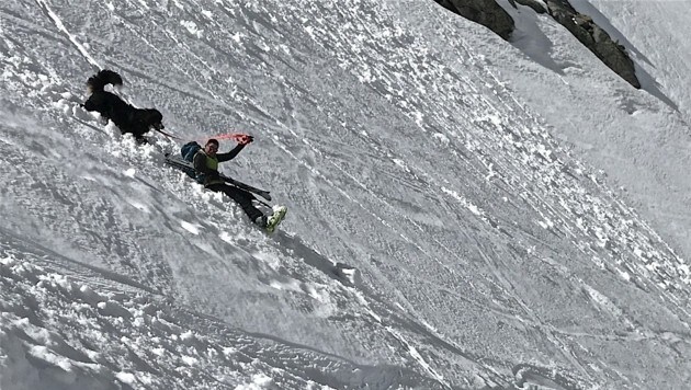 Alternative Ski(rutsch)abfahrt (Bild: Hannes Wallner)