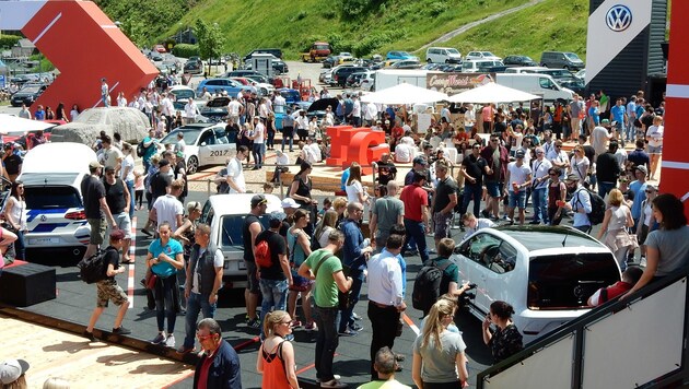 120.000 Fans bevölkern das 36. GTI-Treffen in Kärnten. (Bild: Peter Maahn)