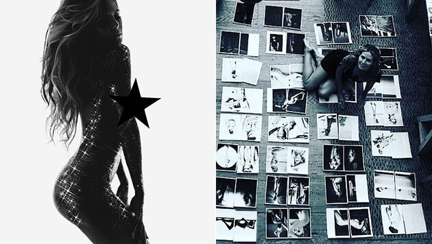 Heidi Klum zeigt sich splitterfasernackt in ihrem Fotobuch. (Bild: instagram.com/heidiklum)