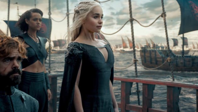 Daenerys segelt im Staffelfinale von "Game of Thrones" nach Westeros. (Bild: HBO)