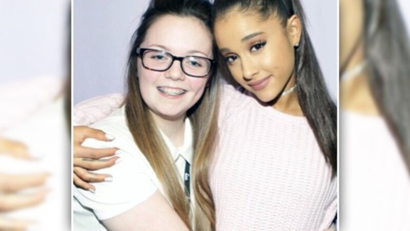 Georgina Callander mit ihrem Idol Ariana Grande (Bild: Instagram)