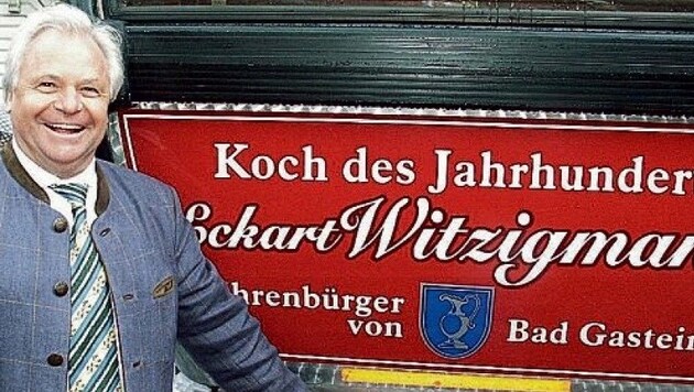 Sie widmeten ihm eine Gondel: Ehrenbürger und Jahrhundertkoch Eckart Witzigmann. (Bild: Manfred Siebinger)