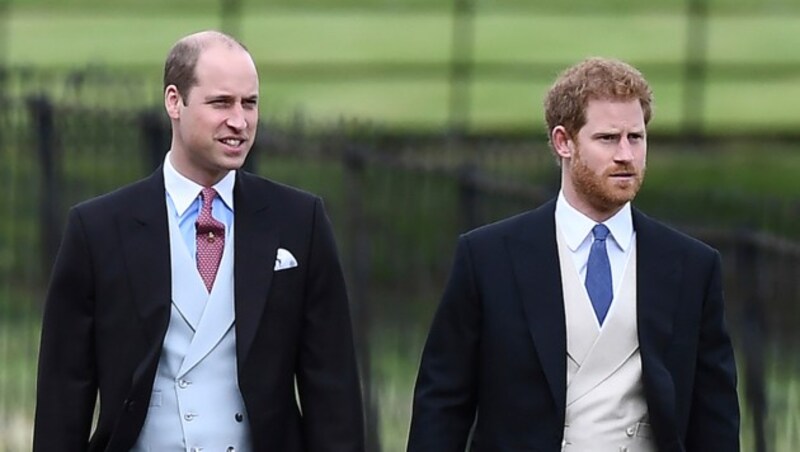 Die Prinzen William und Harry (Bild: AP)