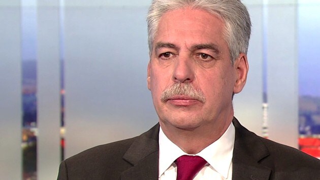 ÖVP-Finanzminister Hans Jörg Schelling in der ORF-"Pressestunde" (Bild: tvthek.orf.at)