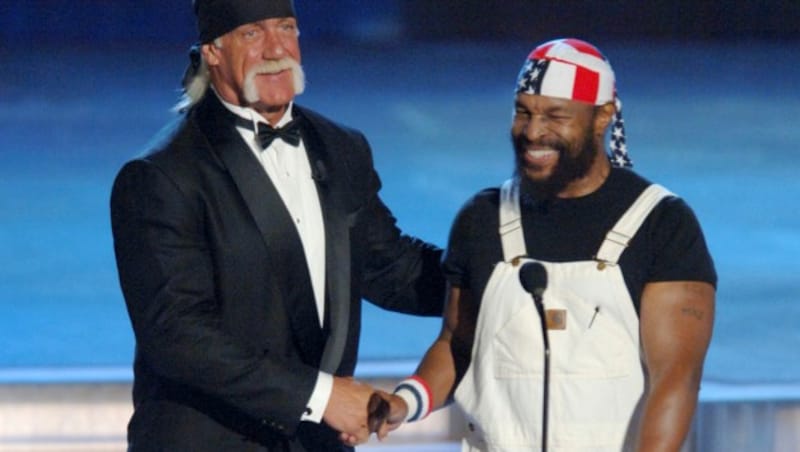 Mr. T an der Seite von Hulk Hogan (Bild: AFP)