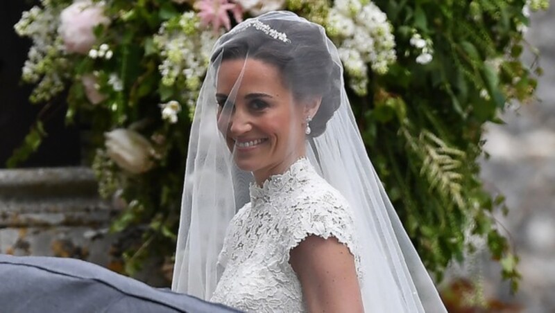 Wunderschöne Braut: Pippa Middleton, die Schwester von Herzogin Kate, heiratet James Matthews. (Bild: AFP)