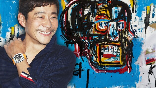 110,5 Millionen Dollar zahlte Yusaku Maezawa für das Werk "Untitled" von Jean-Michel Basquiat. (Bild: AP)