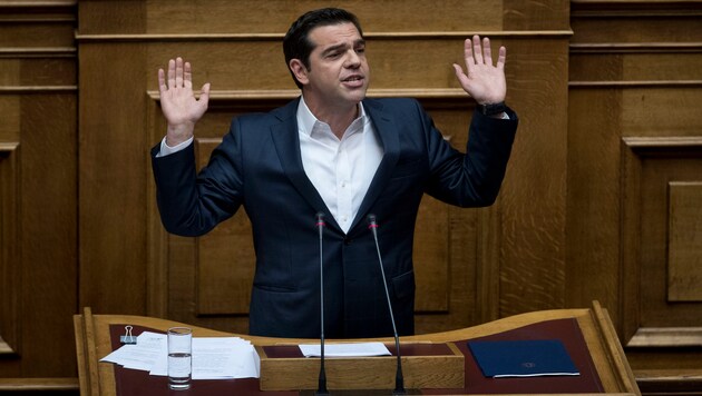 Der linkspopulistische SYRIZA-Chef Alexis Tsipras (Bild: AP)