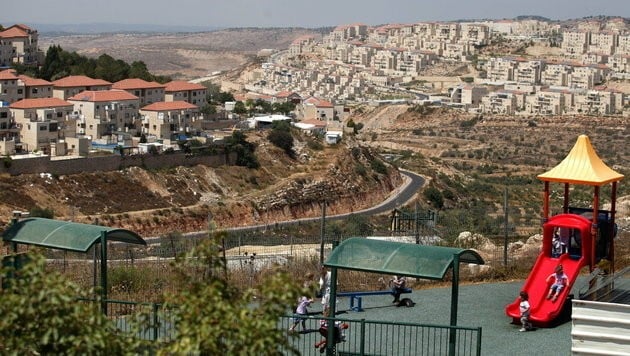 Eine israelische Siedlung im Westjordanland (Bild: EPA)