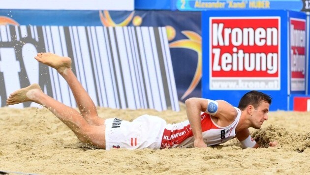 Beach-Ass Xandi Huber spielt mit Interimspartner Hörl in Rio, darf wohl nicht zur WM in Wien. (Bild: F. Pessentheiner, pessentheiner)
