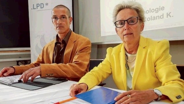 Ermittlungsleiter Christian Voggenberger und die Erste Staatsanwältin Barbara Fischer (Bild: Markus Tschepp)