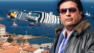 Kapitän Francesco Schettino steuerte die Costa Concordia gegen einen Felsen. Als das ...