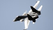 Ein russischer Kampfjet vom Typ Sukhoi Su-30SM