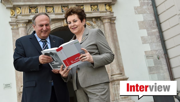 Präsident und Verleger Rudolf Trauner mit Gattin Ingrid, Mitgeschäftsführerin im Trauner Verlag. (Bild: Harald Dostal)