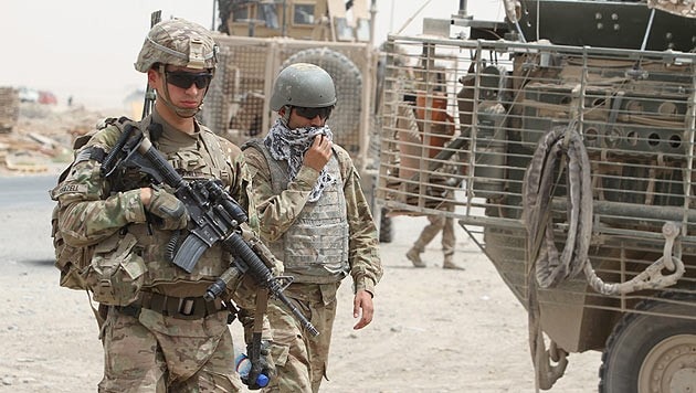 US-Soldaten in der Nähe von Kandahar (Bild: SAMEEM ISMAIL/EPA/picturedesk.com)