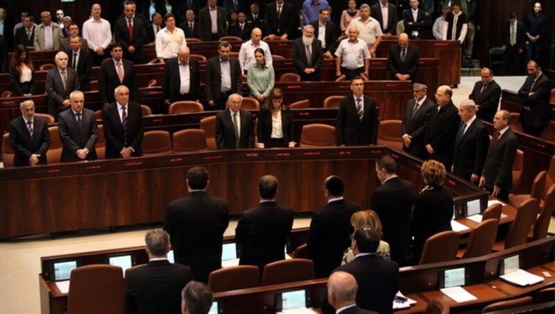 Das israelische Parlament konnte sich nicht auf die Fristverlängerung zur Erstellung des Budgets einigen. (Bild: EPA)