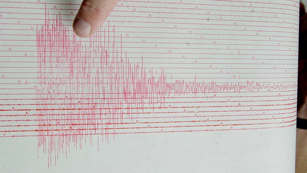 Auf der Richter-Skala kann man die Stärke von Erdbeben ablesen. (Symbolbild) (Bild: AP)