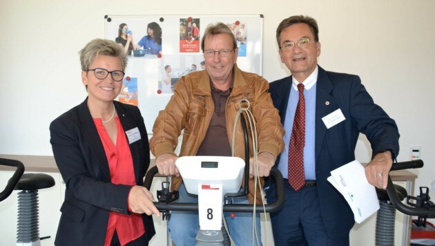 Silvia Wolfsteiner und Gerald Zenker (re.) leiten das Rehazentrum in Bruck (Bild: Heinz Weeber)