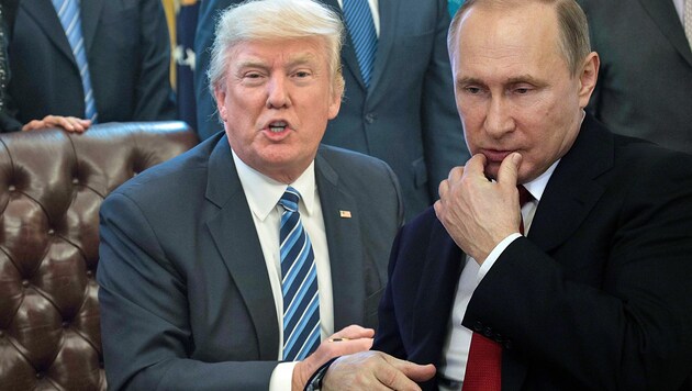 Trump und Putin werden sich Anfang Juli das erste Mal persönlich treffen. (Bild: AFP)
