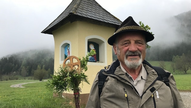 Bergler Ewald Friesacher (73): "Der Vierbergelauf ist alljährlich ein Fixtermin für mich!" (Bild: Hannes Wallner)