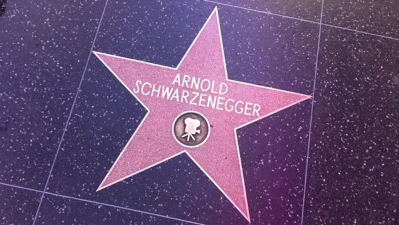 Arnold Schwarzenegger hat seinen Hollywood-Stern in der Kategorie Film erhalten. (Bild: Clara Milena Steiner)