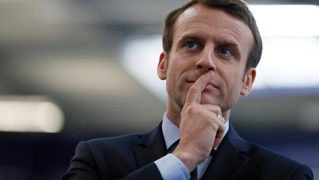 Emmanuel Macron ist Hoffnungsträger der politischen Mitte. (Bild: EPA)