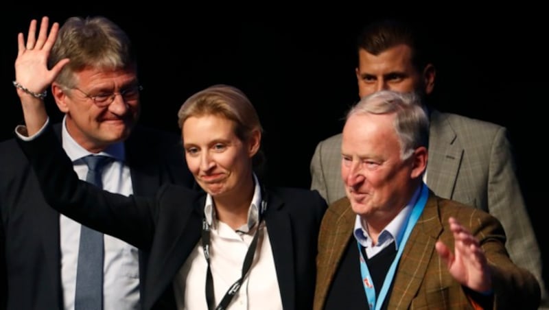 Das AfD-Tandem für den Bundestagswahlkampf: Weidel und Gauland (Bild: AFP)