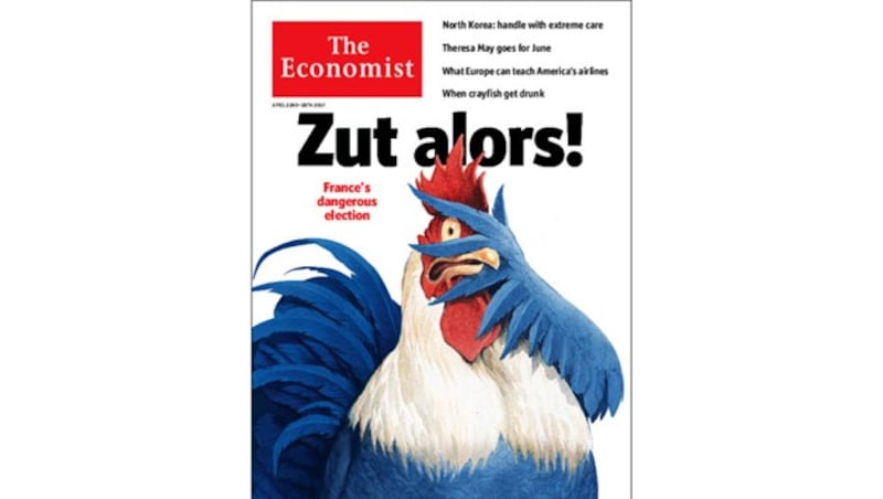 Frankreichs Horror vor dem Zustand der Politik und dem Endlos-Terror auf dem Cover des "Economist" (Bild: The Economist)