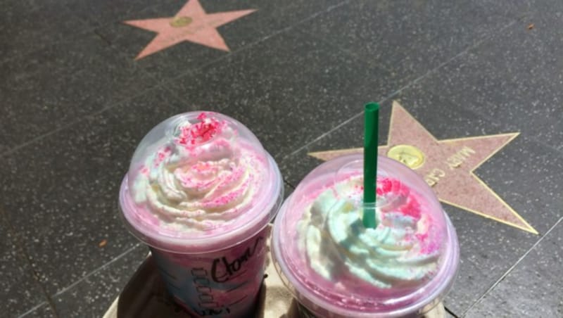 Den Unicorn Frappuccino gibt es nur in den USA zu kaufen. (Bild: Clara Milena Steiner)