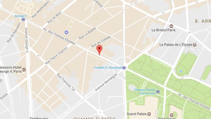Die Avenue des Champs-Elysées, wo sich der Anschlag ereignete (Bild: Google Maps)