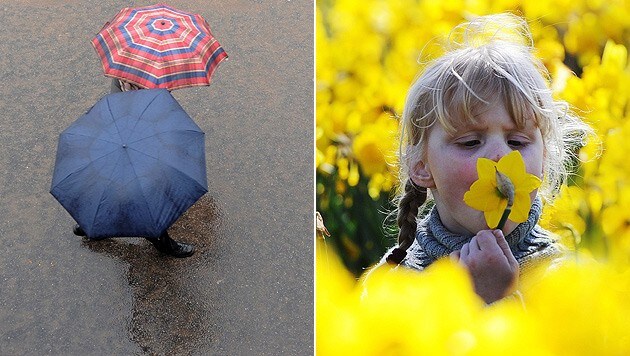 Im Westen wird es diese Woche kühler, im Osten bleibt es recht mild  (Bild: EPA)