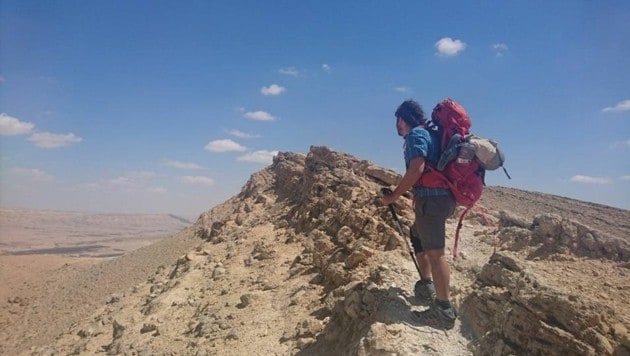 Vor allem die Wanderung durch die Negev-Wüste hatte es in sich (Bild: Glintschnig)