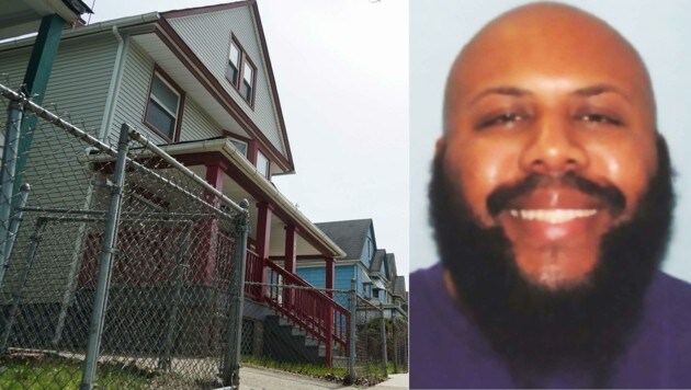 In diesem Haus in Cleveland wuchs der "Facebook-Killer" Steve Stephens auf. (Bild: AP)
