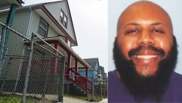 In diesem Haus in Cleveland wuchs der "Facebook-Killer" Steve Stephens auf. (Bild: AP)
