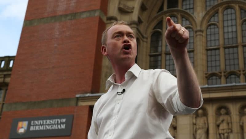 Liberaldemokraten-Chef Tim Farron (Bild: AFP)