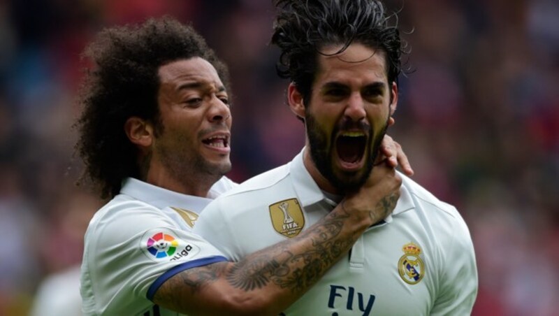 Isco (rechts) im Dress von Real Madrid (Bild: AFP)