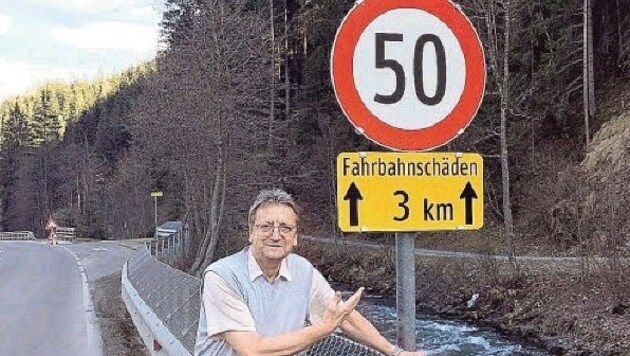 Saalbachs Vize-Bürgermeister. Karl Schnell: Limit statt Straßensanierung. (Bild: Schnell)