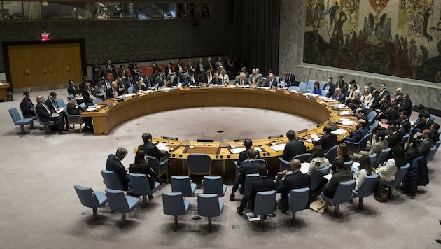 Die 15 Mitgliedstaaten des mächtigen UN-Sicherheitsrats halten wegen des Virus ihre Beratungen schon seit Wochen nur noch per Videoschaltungen ab. (Bild: AFP/Getty Images North America)