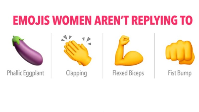 Auf diese Emojis antworten Frauen nicht. (Bild: clover.co)