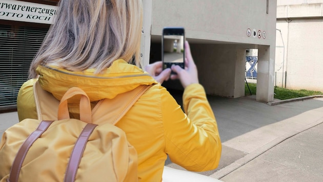 Eine Zeugin machte Bilder während des Kidnappingversuchs in der Ernest-Thun-Straße in Salzburg. (Bild: Markus Tschepp, thinkstockphotos.de)